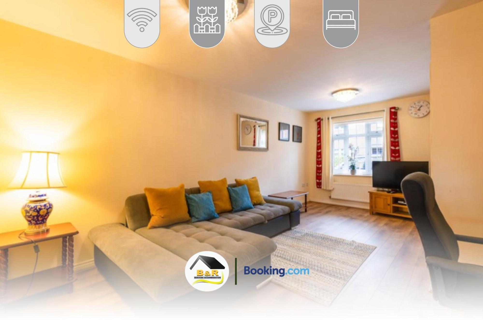 3 Bedroom House By B And R Serviced Accommodation Amesbury With Super Fast Wi-Fi 145Mbps المظهر الخارجي الصورة